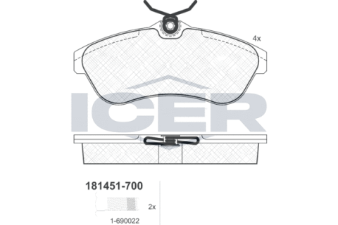 Колодки гальмівні (передні) Citroen C2/С3 03-