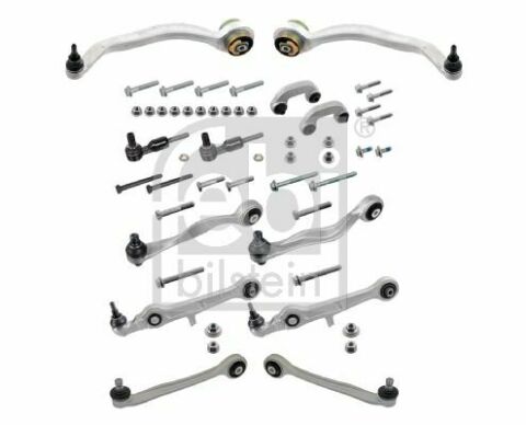 Комплект важелів підвіски (передньої) Audi A4 1.6-4.2 94-08 (з болтами) Комплект важелів підвіски (передньої) Audi A4 1.6-4.2 94-08 (з болтами)