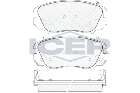 Колодки гальмівні (передні) Opel Insignia A 08-17/Chevrolet Malibu 12-/Bentley Flying Spur 13-