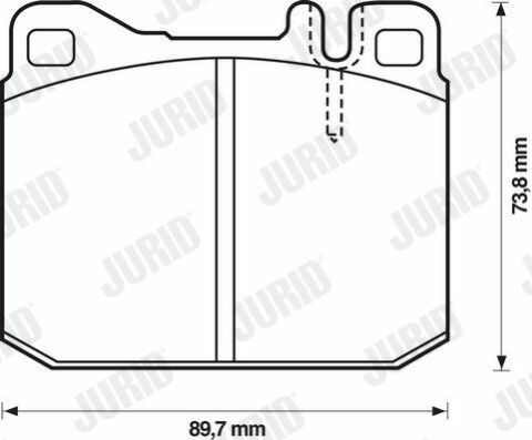 JURID Колодки гальмові перед. DB W123 76-85