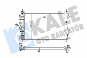 KALE OPEL Радиатор охлаждения Insignia 2.8i V6 08-,Chevrolet Malibu 2.4