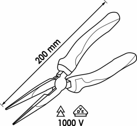 Плоскогубцы для электромонтажных работ (200mm)