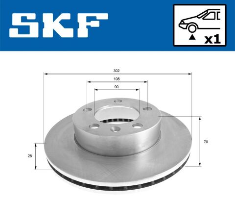 Диск гальмівний передн.Master 2.3dTi 10-,Nissan NV400 11-