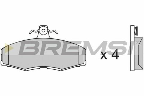 Тормозные колодки пер. Ford Sierra 82-93/Skoda Felicia 94-02 (TRW)