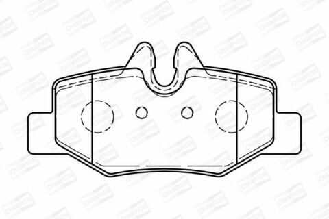 Тормозные колодки задние Vito 03-MB