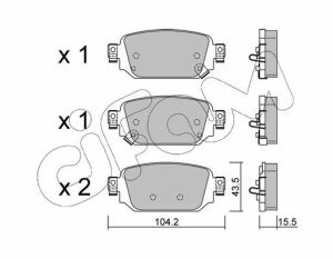 Тормозные колодки задние 3 13-, CX-3 MAZDA