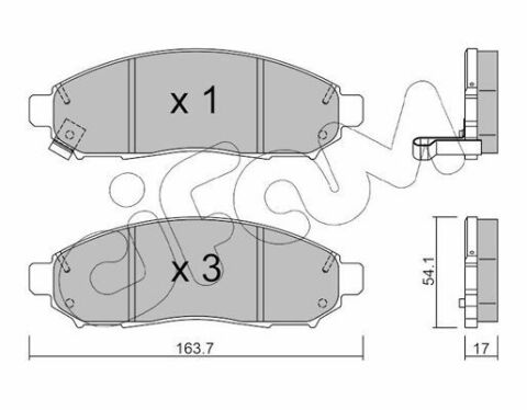 Гальмівні колодки пер. Nissan Navara 2,5dCi 05-