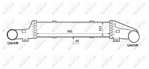 Радіатор інтеркулера MB E-class (W210) 97-03