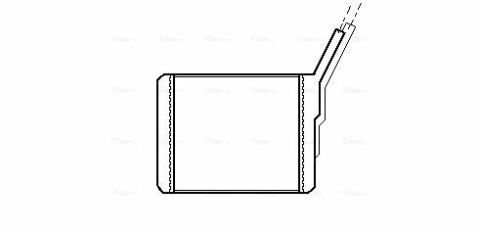 Радиатор отопления TROOPER II 2.6 91-, 3.0 00-, OPEL CAMPO 2.3-3.1 91- ISUZU