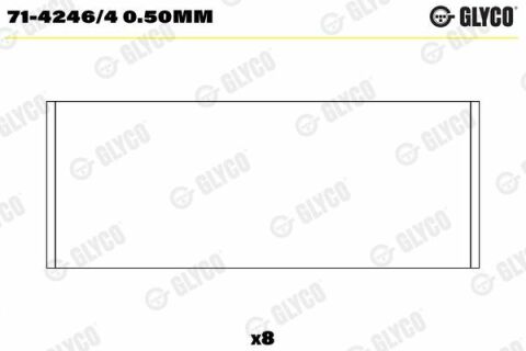 Підшипник шатуна (к-кт) Citroen C5 II (RC) 1.6 HDi (RC8HZB)