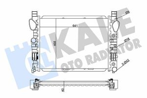 KALE DB Радіатор охолодження S-Class W220 3.2/6.0 99-