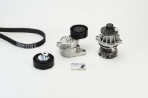 Водяной насос + комплект поликлинового ремня Водяной насос + комплект поликлинового ремня