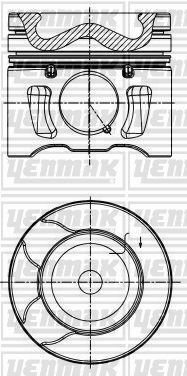 Поршень с кольцами і пальцем (размер отв. 85.00/std) citroen 2.0hdi/bluehdi 06- (dw10cted4 2.0 hdi) Поршень с кольцами і пальцем (размер отв. 85.00/std) citroen 2.0hdi/bluehdi 06- (dw10cted4 2.0 hdi)