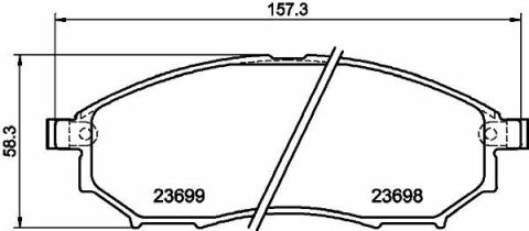 Гальмівні колодки пер. Nissan Qashqai 07-13/Pathfinder 05- (sumitomo)