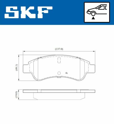 тормозные колодки передние berlingo,c2,3,4,ds3,peugeot 97-