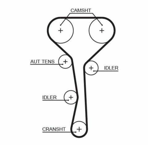 Комплект ГРМ Renault Clio/Laguna/Megane/Scenic 1.8/2.0 16V 98-09 (27x128z)