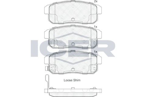 Колодки тормозные (задние) Chevrolet Cruze 00-08/Mazda RX-8 03-12/Suzuki Ignis 00-05