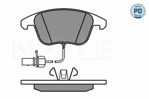 Колодки тормозные (передние) Audi A4/A5 07-(Ate) (с датчиком)