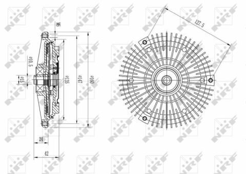 Муфта вентилятора MB G-class (W463) 89-97 Муфта вентилятора MB G-class (W463) 89-97