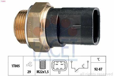 Датчик включения вентилятора Fiat Panda/Tempra/Tipo/Uno 0.8-2.8 79-