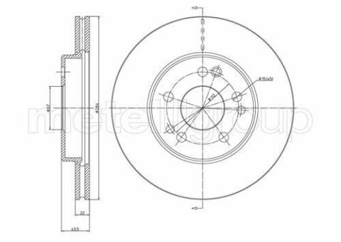 Тормозной диск перед. W201/W124/W107 (83-98)