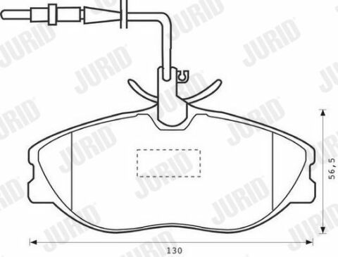 JURID PEUGEOT Тормозные колодки дисковые 406 1,9-3,0 95-