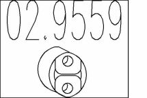 Гумовий елемент кріплення вихлопної системи