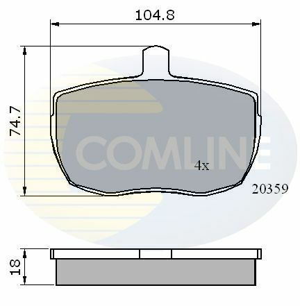 CBP0319 Comline - Тормозные колодки для дисков