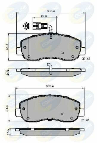 CBP12106 Comline - Тормозные колодки для дисков