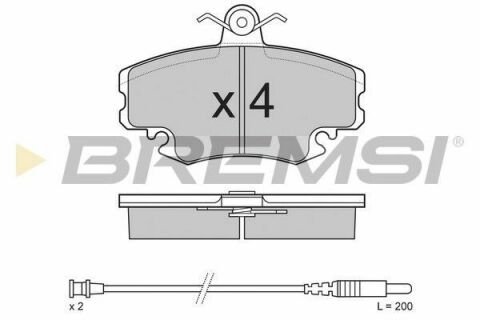 Тормозные колодки пер. Logan 05-/Megane 96-03/Clio 91-05