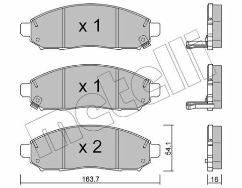 Колодки тормозные (передние) Nissan Leaf (ZE0)/NV200 10-