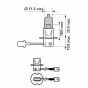 Лампа H3 WhiteVision ultra +60% (3900K) B1 12V 55W PK22s (заміна 12336WHVB1), фото 3 - інтерент-магазин Auto-Mechanic