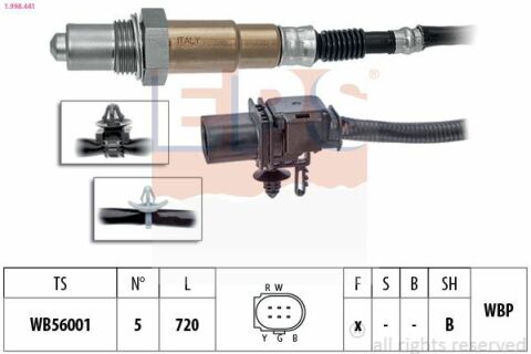 Ламбда-зонд splash 1.0 08-, opel agila 1.0 08-, nissan pixo 1.0 09-