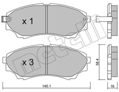 Колодки тормозные (передние) Ford Ranger 99-12/Mazda B-Serie 99-06/BT-50 06-