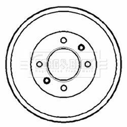 BBR7088 BORG & BECK - Тормозной барабан