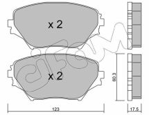 Гальмівні колодки передні TOYOTA Rav4 00-