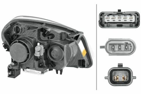 NISSAN Фара основная Xenon с газороз.лампой, с мотором, с предвк.аппаратом D2R H7 PY21W W5W лев.Qashqai 07-10