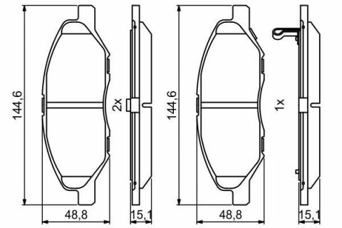 Колодки тормозные (передние) Nissan Micra II/III/Note/Tiida 04-13