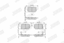 TOYOTA Торм.колодки задн.Auris,Corolla 07- TOYOTA Торм.колодки задн.Auris,Corolla 07-