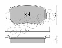 Гальмівні колодки Astra/Ceed/Combo/Zafira 94-