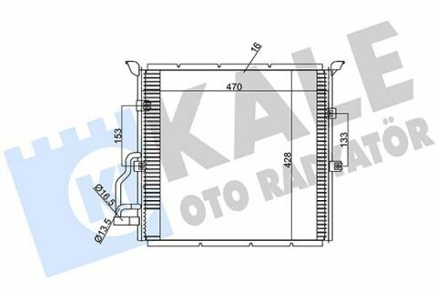 KALE BMW Радиатор кондиционера 3 E36,Z3