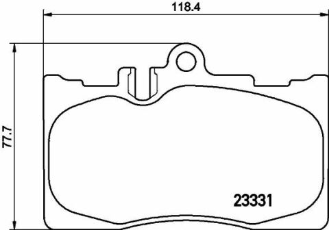 Гальмівні колодки пер. Lexus LS 00-06 4.3 Гальмівні колодки пер. Lexus LS 00-06 4.3