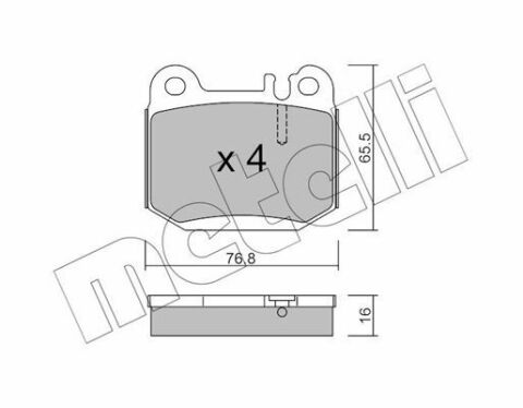 Колодки тормозные (задние) MB M-class (W163) 98-05/Maserati Quattroporte V 04-