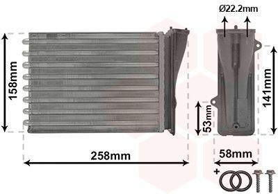 Радіатор пічки Citroen C3/Peugeot 2008/208 12-