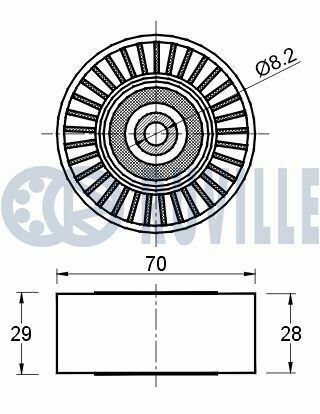 Ролик натяжной audi a4/5/6, q5, amarok, crafter, t6 2.0tdi