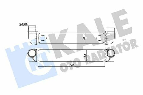 KALE BMW Intercooler 5 E39,7 E38 2.0d/4.0d