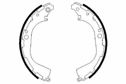 Колодки гальмівні (задні) Nissan Navara 97- (барабанні) (295x51)