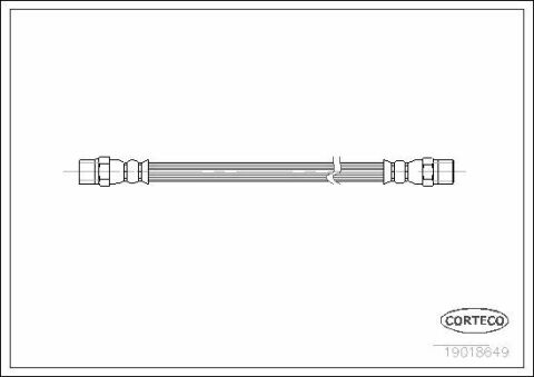 Шланг тормозной (передний) MB 207-609