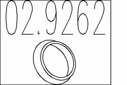 Монтажне кільце вихлопної системи (D (внутр.) - 74 мм; D (наружн.) - 90 мм; Висота - 11,5 мм)