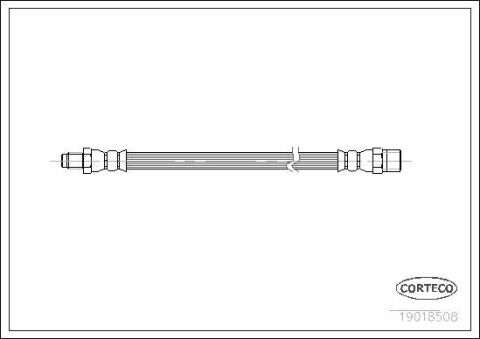 Шланг тормозной (задний) MB Sprinter 207-310D